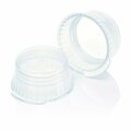 Globe Scientific Cap, Snap, 16mm, PE, for 16mm Glass and Evacuated Tubes, Clear, 1000PK 113144C
